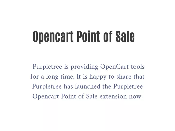 opencart point of sale