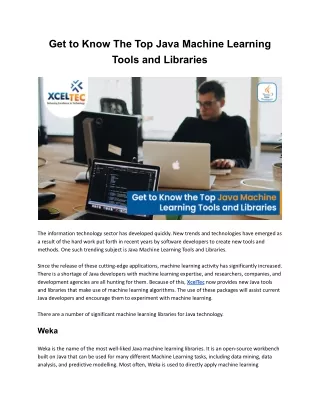 get to know the top java machine learning tools