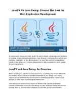 JavaFX Vs Java Swing_ Choose The Best for Web Application Development - slide 1