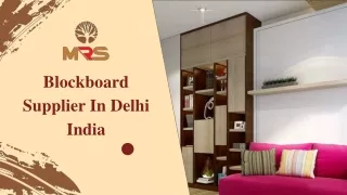 Blockboard Supplier in Delhi India
