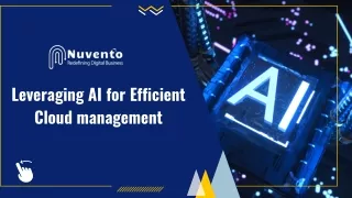 Leveraging AI for Efficient Cloud management final