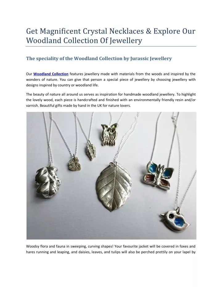 get magnificent crystal necklaces explore