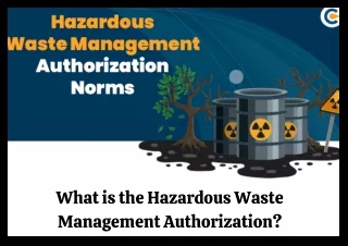What is the Hazardous Waste Management Authorization?