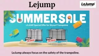 My first trampoline | lejump