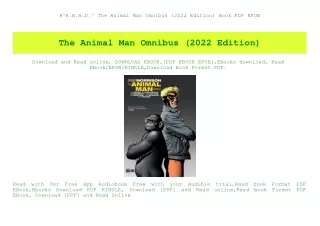 #^R.E.A.D.^ The Animal Man Omnibus (2022 Edition) Book PDF EPUB