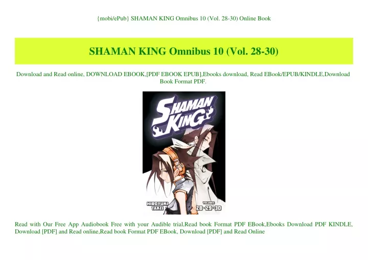 mobi epub shaman king omnibus 10 vol 28 30 online