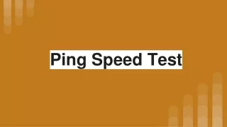 Ping Speed Test