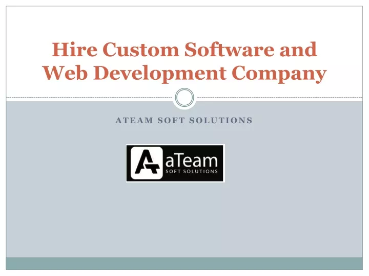 hire custom software and web development company