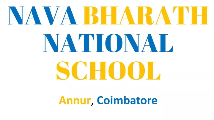 nava bharath national school