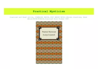 PDF) Practical Mysticism (E.B.O.O.K. DOWNLOAD^