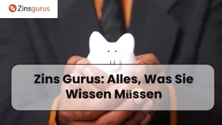 Zins Gurus -Steuerinformationen