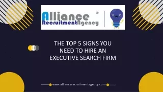 The Top 5 Signs You Need to Hire an Executive Search Firm