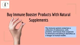 Buy Immune Booster Products With Natural Supplements