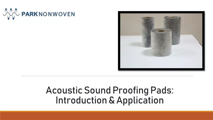 acoustic sound proofing pads introduction application