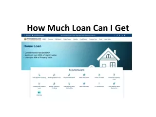 how much loan can i get