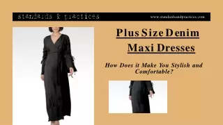 List The Specialties of Denim Maxi Dress