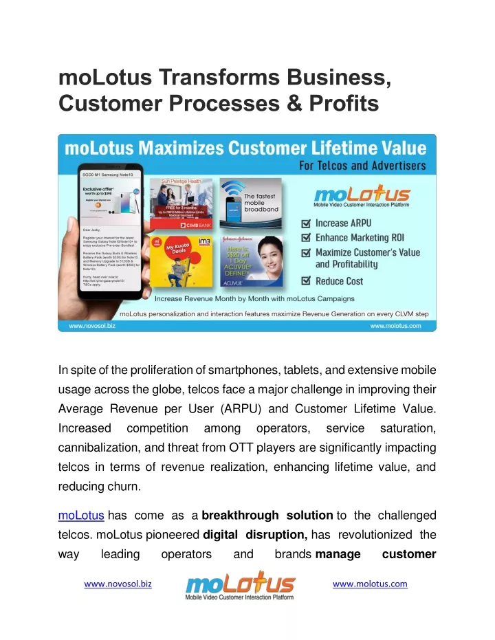molotus transforms business customer processes
