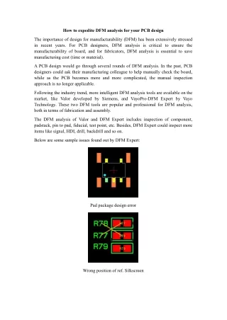 How to Expedite DFM Analysis for Your PCB Design