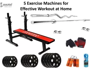 5 Exercise Machines for Effective Workout at Home