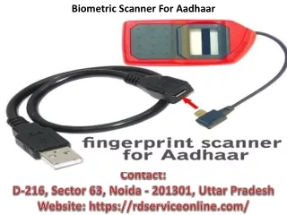 Looking For Best Biometric scanner for Aadhaar