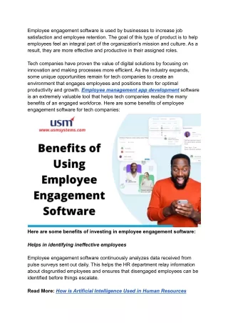 employee engagement software is used