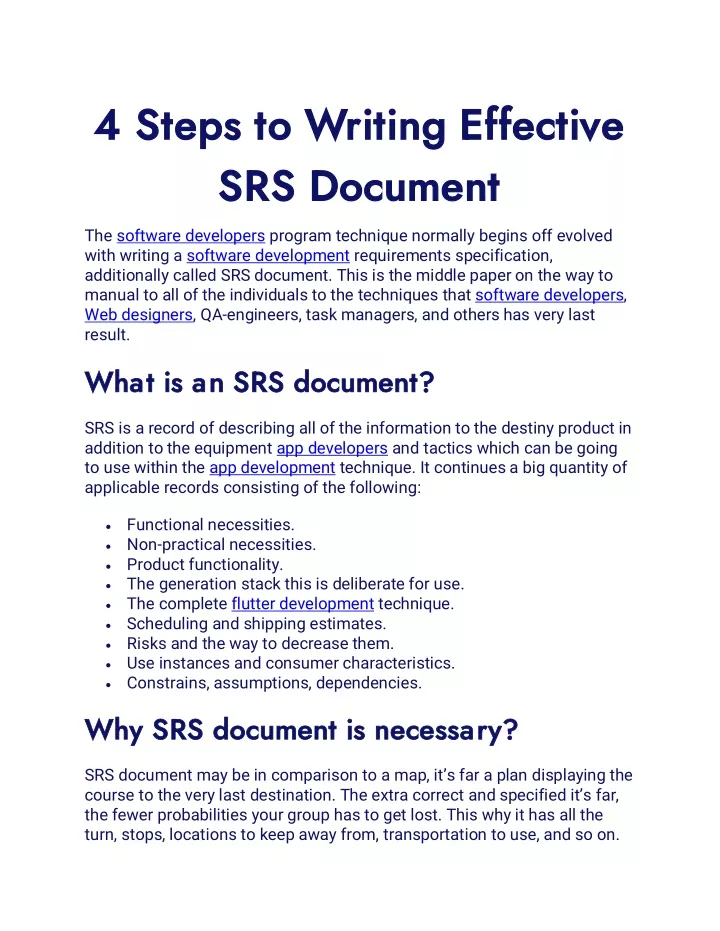 4 steps to writing effective 4 steps to writing