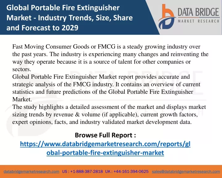 global portable fire extinguisher market industry