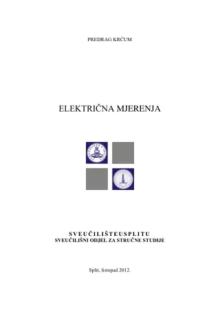 Električna mjerenja - Predrag Krčum