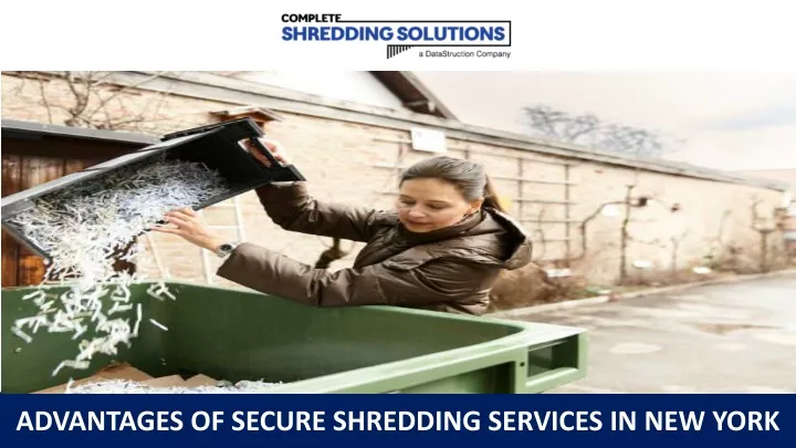 advantages of secure shredding services