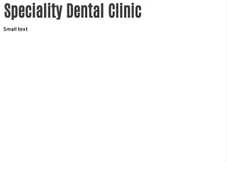 Best dental clinic in Mumbai - Speciality Dental Clinic