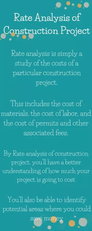 rate analysis of construction project