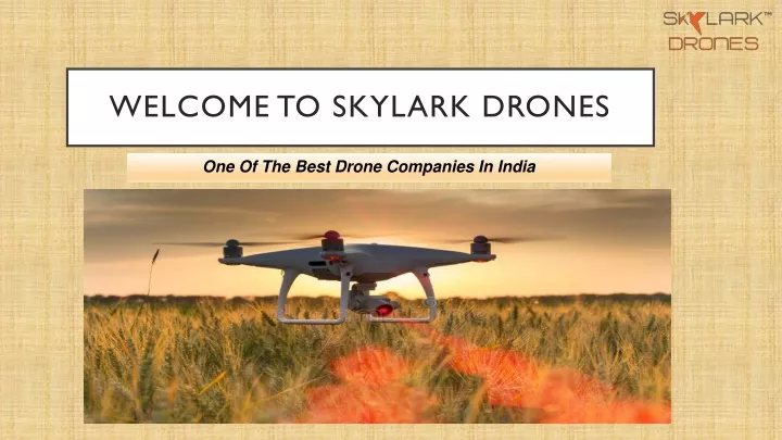 welcome to skylark drones