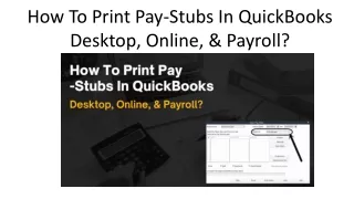 how to print pay stubs in quickbooks desktop