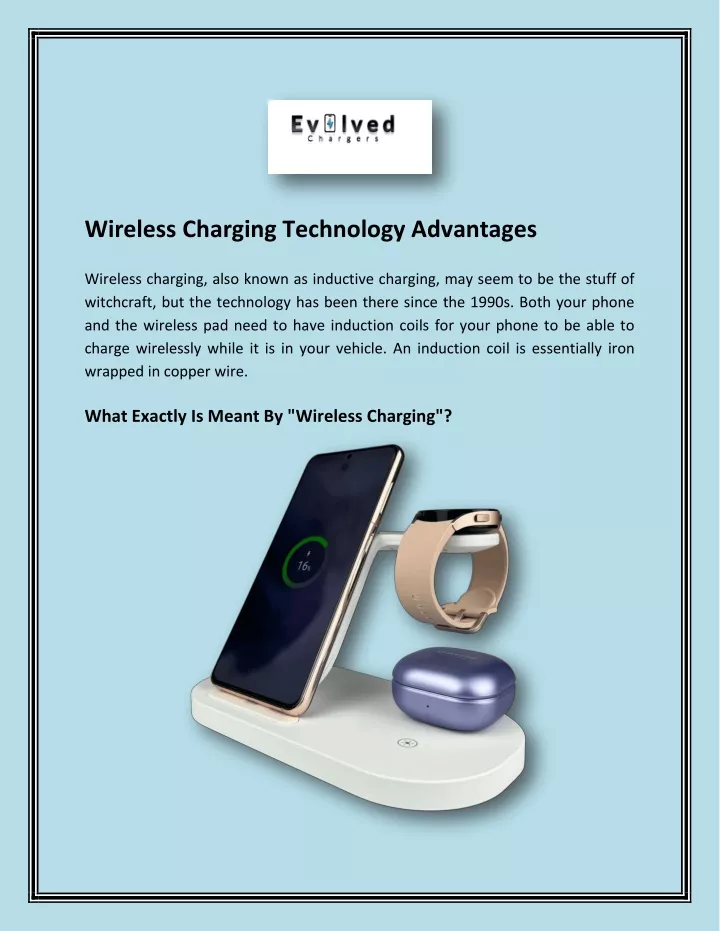 wireless charging technology advantages