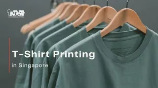 Best T-Shirt Printing in Singpore