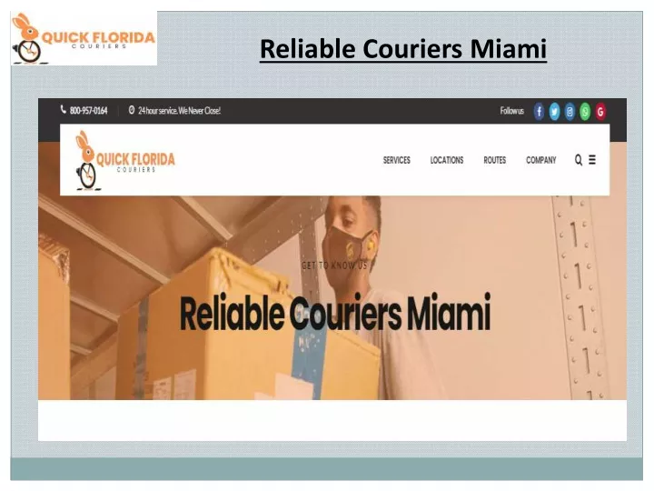 reliable couriers miami