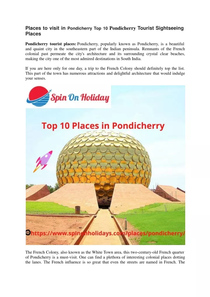 places to visit in pondicherry top 10 pondicherry