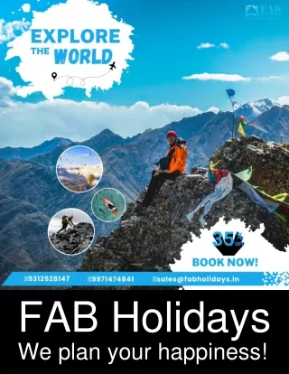 Travel Agency near Me | Tour Packages | Fab Holidays