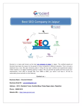 Best SEO Company in Jaipur