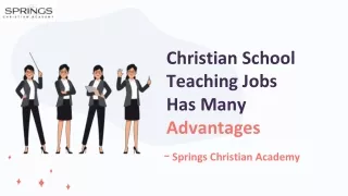 Christian School Teaching Jobs Has Many Advantages