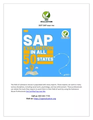 dot sap near me