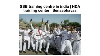 SSB training centre in india | NDA training center | Senaabhayas