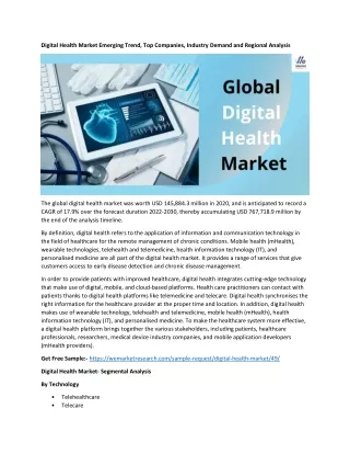 digital health market emerging trend