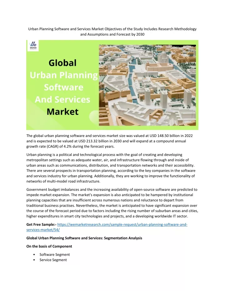 urban planning software and services market