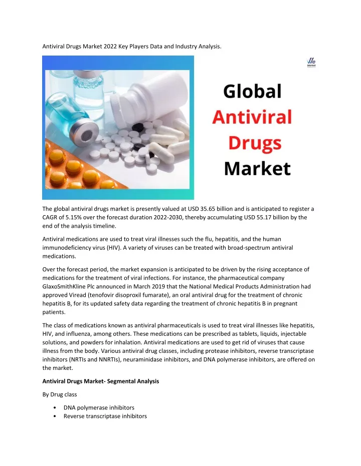 antiviral drugs market 2022 key players data