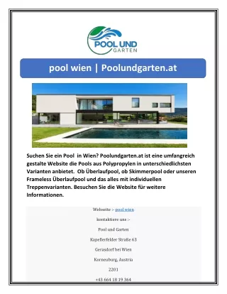 pool wien poolundgarten at