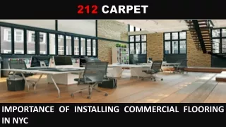 importance of installing commercial flooring