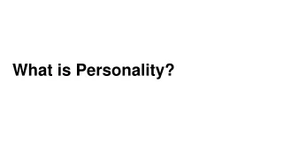 what is personality