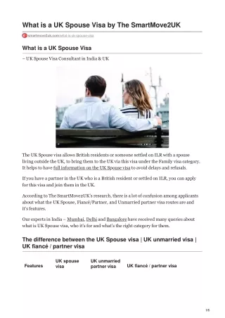 what is a uk spouse visa by the smartmove2uk